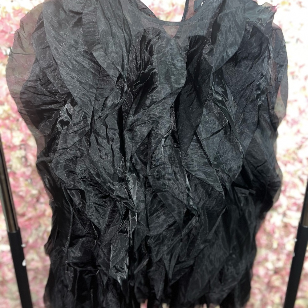 AKIRA Black Ruffled Mini Dress